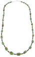 Kingman Turquoise And Tiger Eye Silver Navajo Bead Necklace AX88941