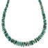 Sterling Silver Kingman Turquoise Navajo Bead Necklace AX89418