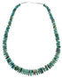 Sterling Silver Kingman Turquoise Navajo Bead Necklace AX89418