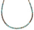 American Indian Multicolor Sterling Silver Bead Necklace RX91578