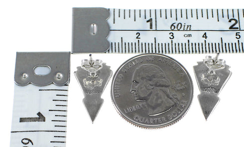 Multicolor Silver Southwestern Post Earrings YX93975