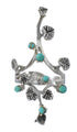 Sterling Silver Turquoise Southwest Ring Size 5-1/4 YX94083