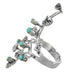 Sterling Silver Turquoise Southwest Ring Size 5-1/4 YX94083