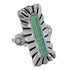 Turquoise Inlay Sterling Silver Jewelry Ring Size 4-1/2 FX93710