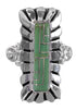 Turquoise Inlay And Sterling Silver Ring Size 5 AX94068