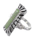 Turquoise Inlay Authentic Sterling Silver Southwest Ring Size 8-1/2 AX94074