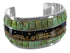 Multicolor Native American Design Sterling Silver Bracelet TX40433