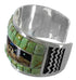 Multicolor Native American Design Sterling Silver Bracelet TX40433