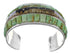 Multicolor Native American Design Sterling Silver Bracelet TX40433
