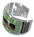 Native American Village Design Multicolor Cuff Bracelet MX27619