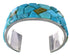 Turquoise Inlay Southwest Genuine Sterling Silver Bracelet FX27353