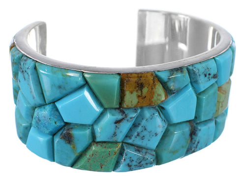 Sterling Silver Southwest Turquoise Cuff Bracelet FX27284