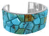 Sterling Silver Southwest Turquoise Cuff Bracelet FX27284