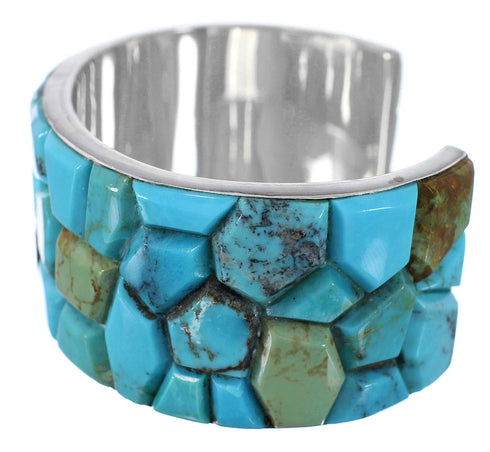 Sterling Silver Southwest Turquoise Cuff Bracelet FX27284