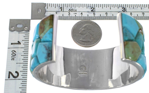 Sterling Silver Southwest Turquoise Cuff Bracelet FX27284