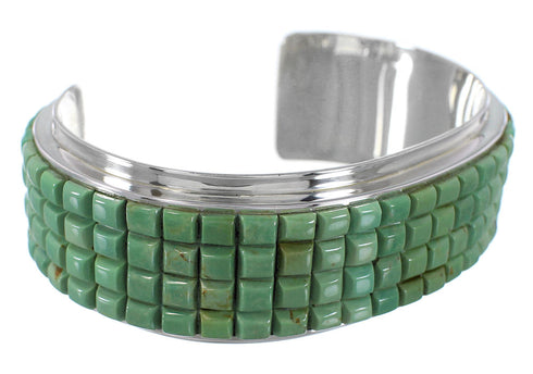 Southwest Turquoise Sterling Silver Jewelry Cuff Bracelet GS76373