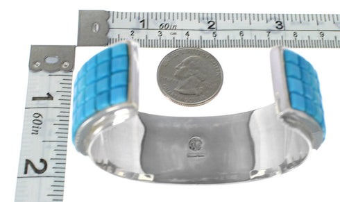 Silver Southwest Turquoise Cuff Bracelet GS76381