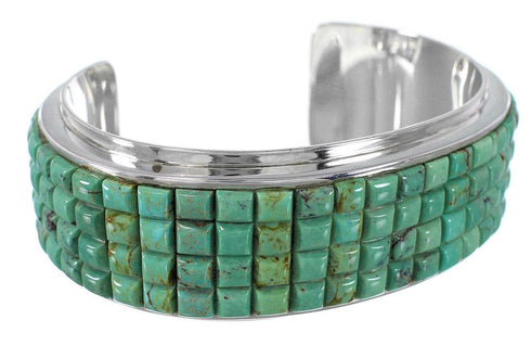 Turquoise Sterling Silver Jewelry Cuff Bracelet GS76372
