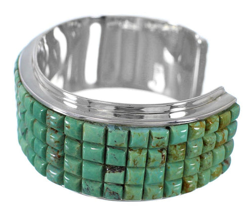 Turquoise Sterling Silver Jewelry Cuff Bracelet GS76372