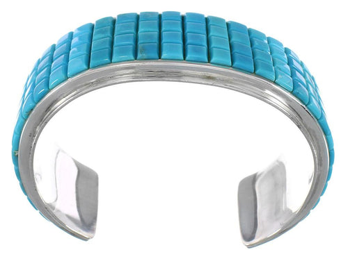 Sterling Silver Turquoise Southwestern Cuff Bracelet Jewelry GS76386