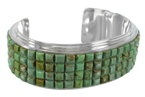 Turquoise Sterling Silver Jewelry Southwest Cuff Bracelet GS76370