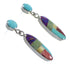 Multicolor Post Dangle Sterling Silver Earrings Jewelry BW63059