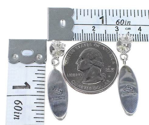 Multicolor Post Dangle Sterling Silver Earrings Jewelry BW63059