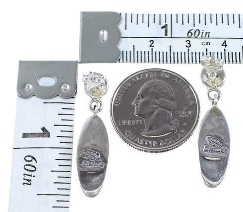 Sterling Silver Multicolor Post Dangle Earrings Jewelry BW63061