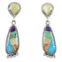 Sterling Silver Multicolor Southwest Post Dangle Earrings PS63058