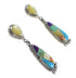 Sterling Silver Multicolor Southwest Post Dangle Earrings PS63058