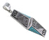Turquoise Inlay Sterling Silver Southwest Pendant GS58539