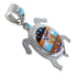 Turtle Multicolor Jewelry Native American Mesa Design Pendant MW77616