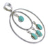 Sterling Silver Turquoise Southwestern Pendant PS60281