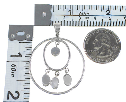 Southwest Silver Turquoise Pendant PS60287
