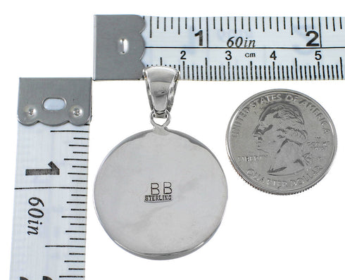 Multicolor Native American Pueblo Or Village Design Pendant YS62888