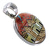 Multicolor Silver Native American Village Design Pendant YS62844
