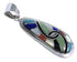 Multicolor Inlay Southwestern Sterling Silver Jewelry Pendant MX21889