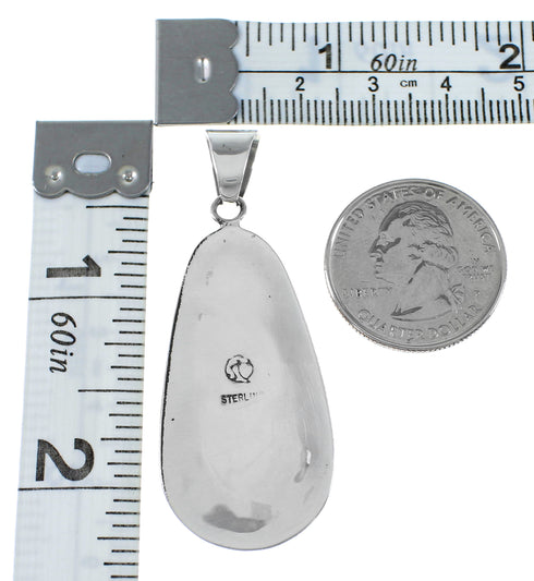 Multicolor Inlay Southwestern Sterling Silver Pendant MX21890