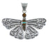 Southwestern Multicolor Silver Butterfly Pendant Jewelry DW72894