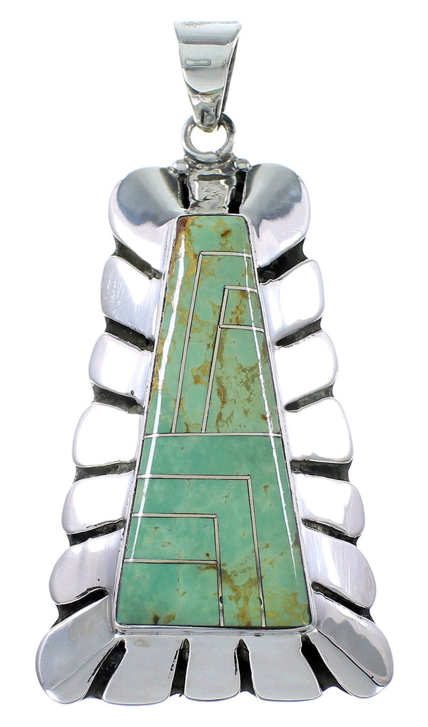 Sterling Silver Turquoise Jewelry Slide Pendant BW71014