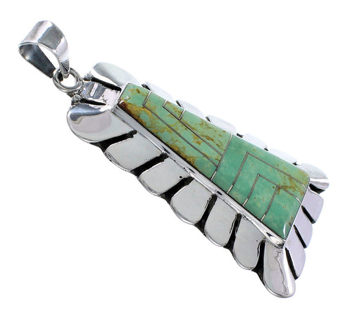 Sterling Silver Turquoise Jewelry Slide Pendant BW71014