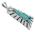 Turquoise And Sterling Silver Slide Pendant Jewelry BW71016