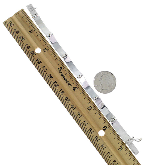 Southwest Tiger Eye Multicolor Sterling Silver Link Bracelet MX22159