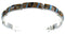 Southwest Tiger Eye Multicolor Jewelry Silver Link Bracelet MX22157