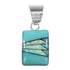 Turquoise Opal Sterling Silver Slide Pendant PX29293