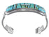 Southwestern Turquoise Inlay Silver Jewelry Cuff Bracelet MX27348