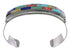 Multicolor Southwestern Jewelry Sturdy Silver Cuff Bracelet EX28216