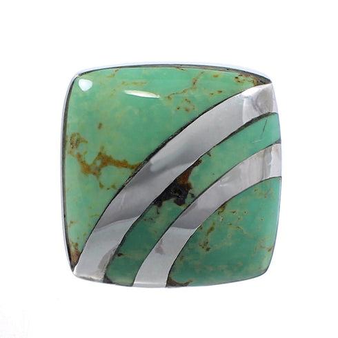 Turquoise Southwestern Sterling Silver Jewelry Ring Size 5-3/4 BW64418