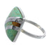 Southwest Turquoise Sterling Silver Jewelry Ring Size 7-3/4 BW64424