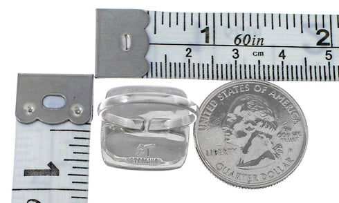 Southwest Sterling Silver Turquoise Jewelry Ring Size 8-1/4 BW64361